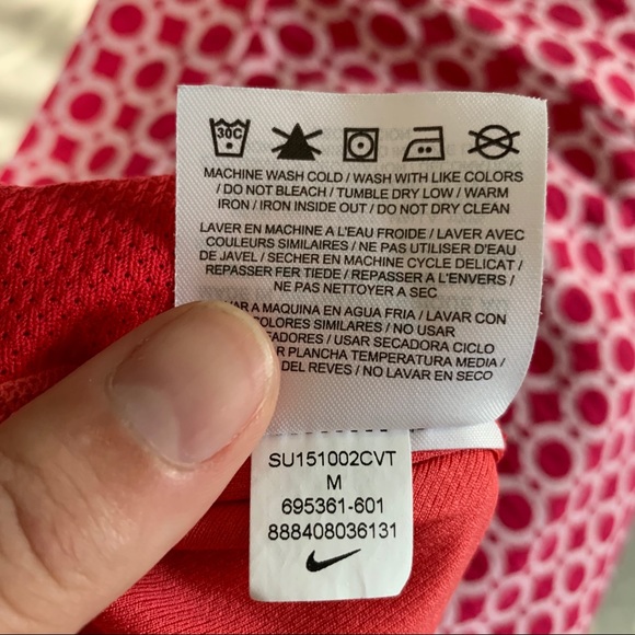 Nike Dri-fit Racerback Coral Athletic Top - Picture 8 of 8